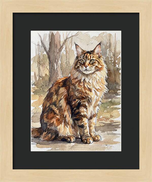 Maine Coon In Nature