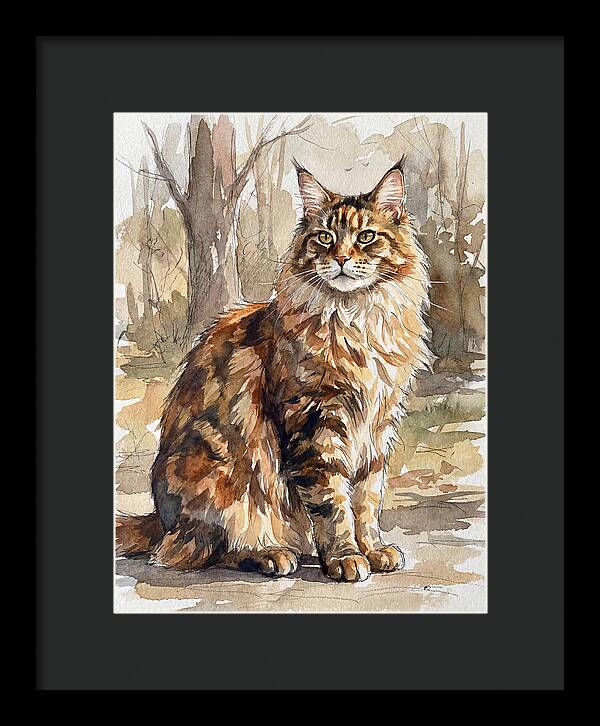 Maine Coon In Nature