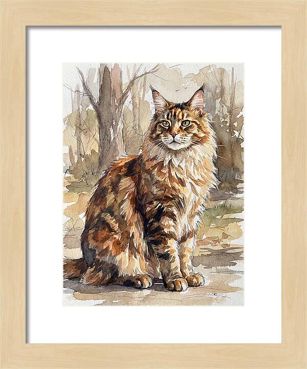 Maine Coon In Nature