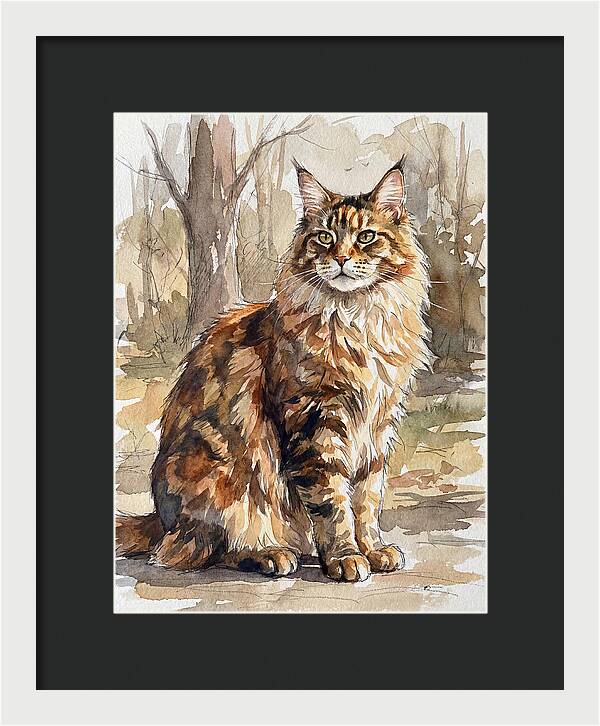 Maine Coon In Nature