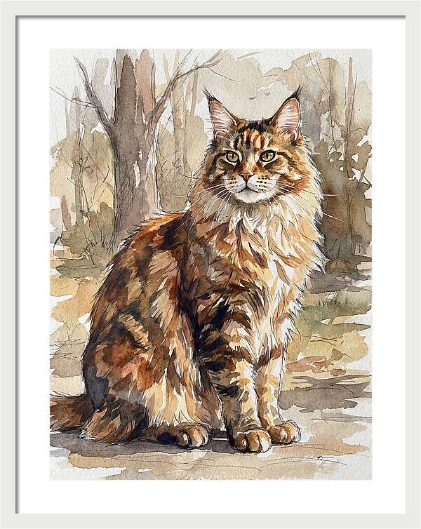 Maine Coon In Nature