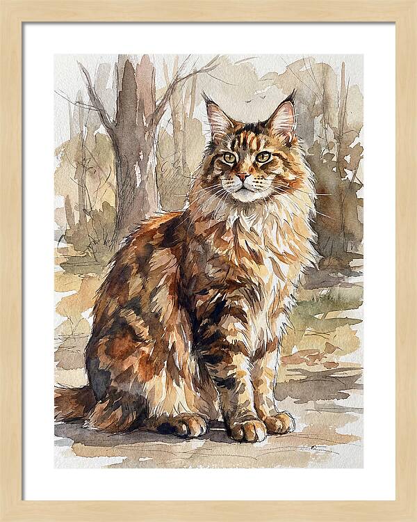 Maine Coon In Nature