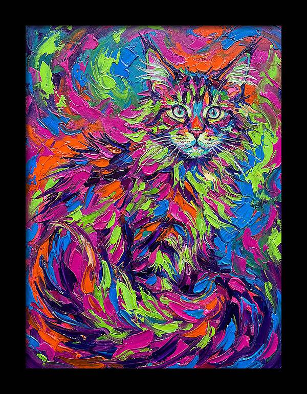 Maine Coon In Vibrant Colors