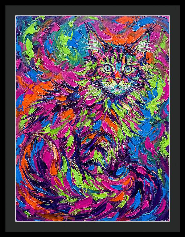 Maine Coon In Vibrant Colors