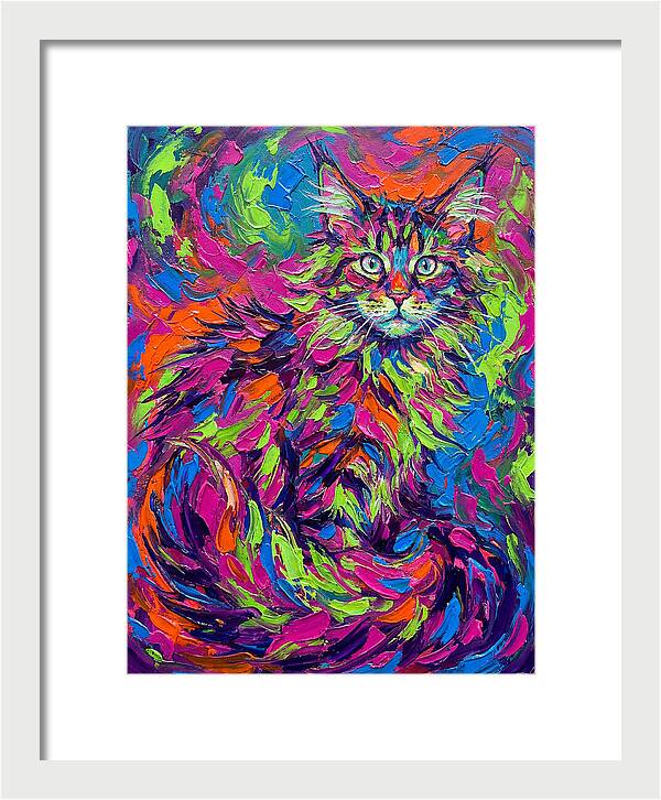 Maine Coon In Vibrant Colors
