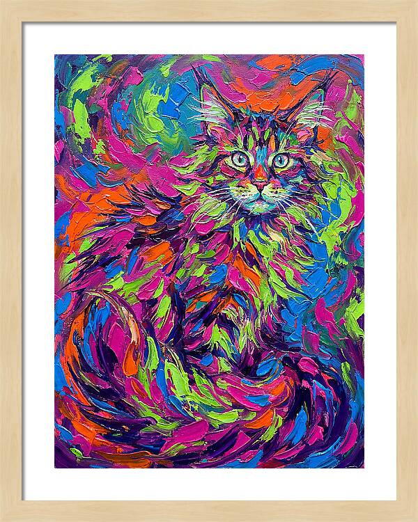 Maine Coon In Vibrant Colors