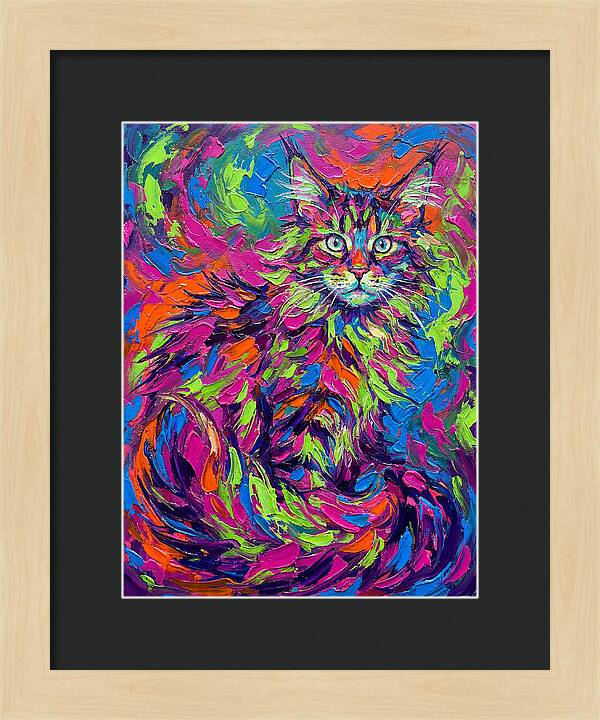 Maine Coon In Vibrant Colors
