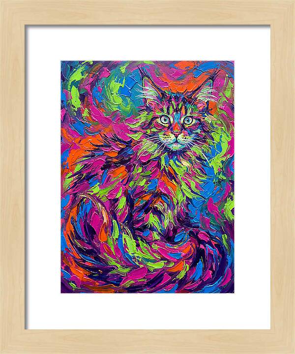 Maine Coon In Vibrant Colors