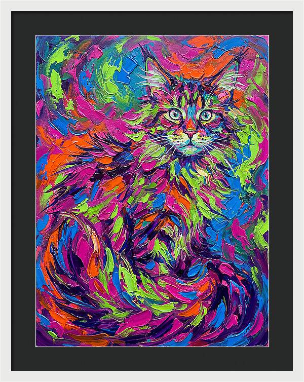 Maine Coon In Vibrant Colors