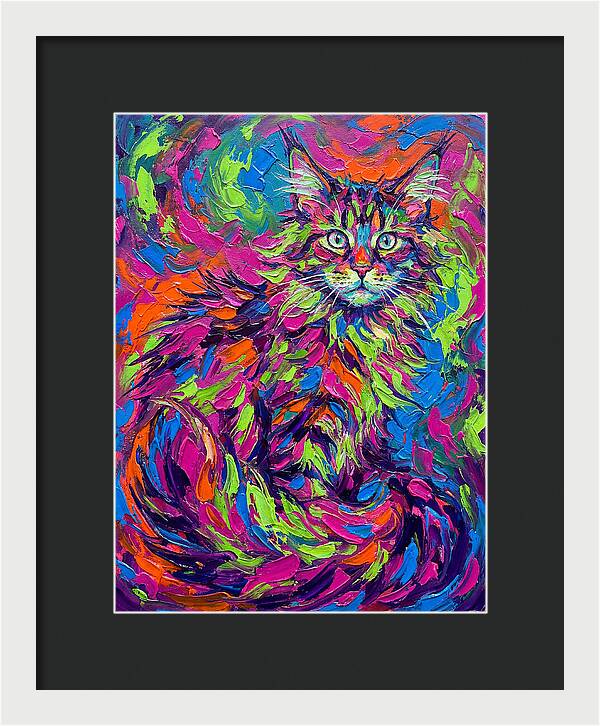Maine Coon In Vibrant Colors