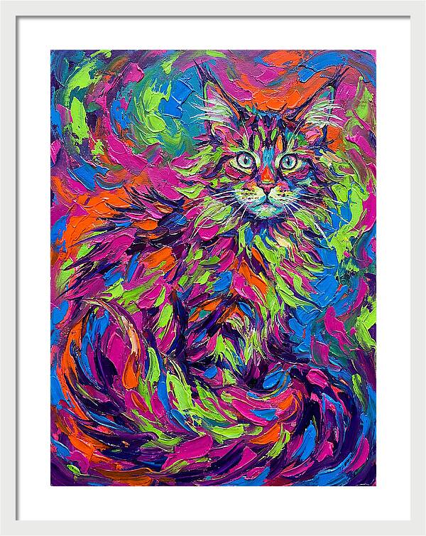 Maine Coon In Vibrant Colors