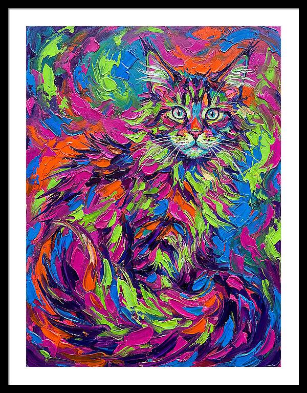 Maine Coon In Vibrant Colors