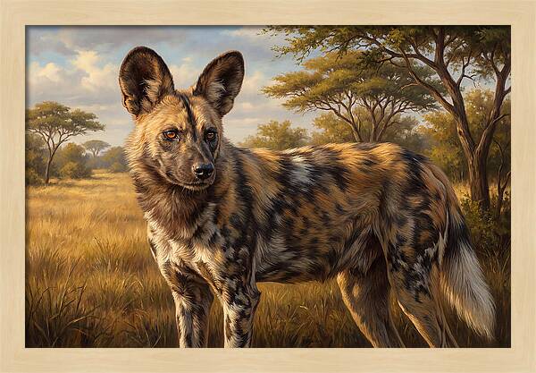 Majestic African Wild Dog