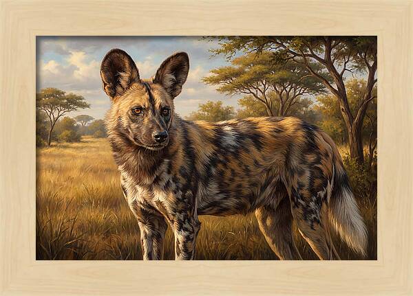 Majestic African Wild Dog