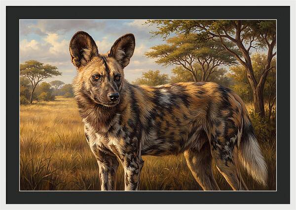 Majestic African Wild Dog
