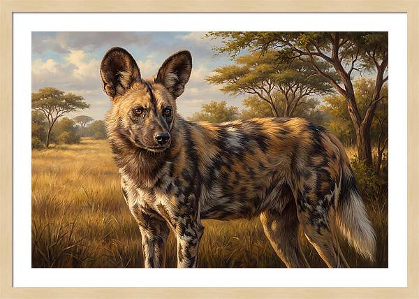 Majestic African Wild Dog