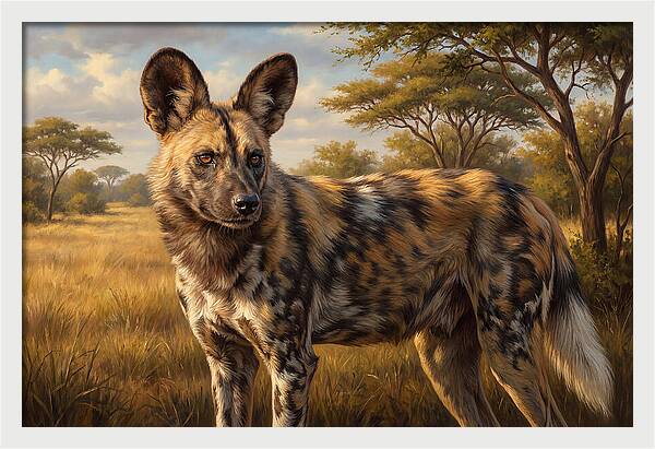 Majestic African Wild Dog