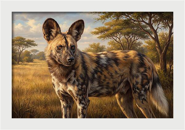Majestic African Wild Dog