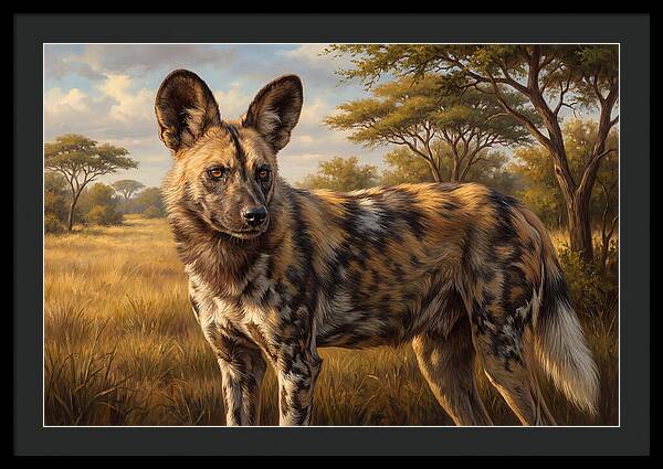 Majestic African Wild Dog