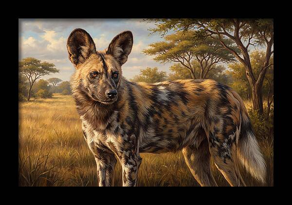 Majestic African Wild Dog