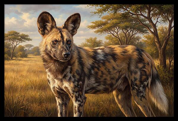 Majestic African Wild Dog