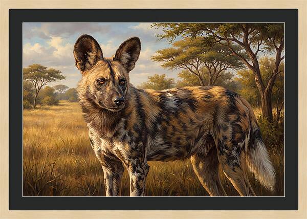 Majestic African Wild Dog