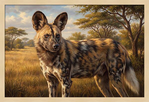 Majestic African Wild Dog