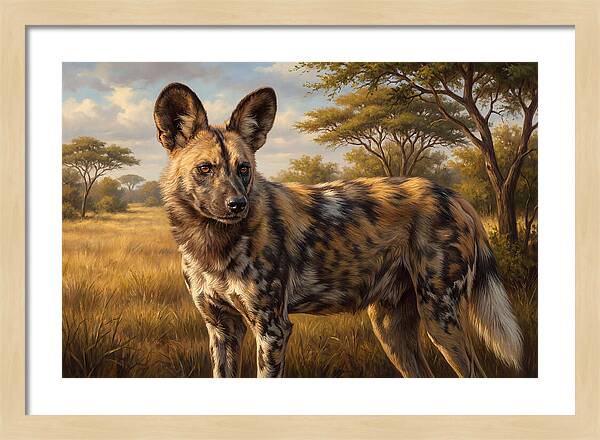 Majestic African Wild Dog