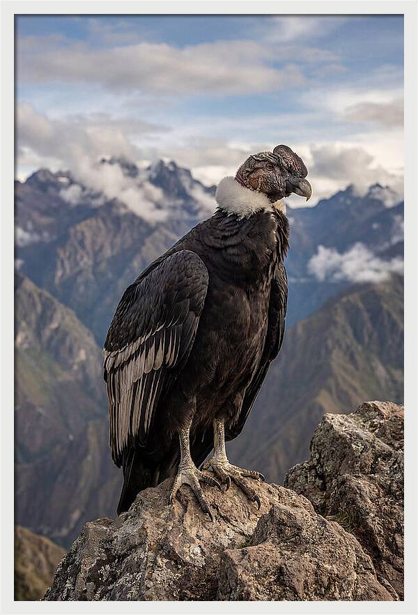 Majestic Andean Condor In Flight