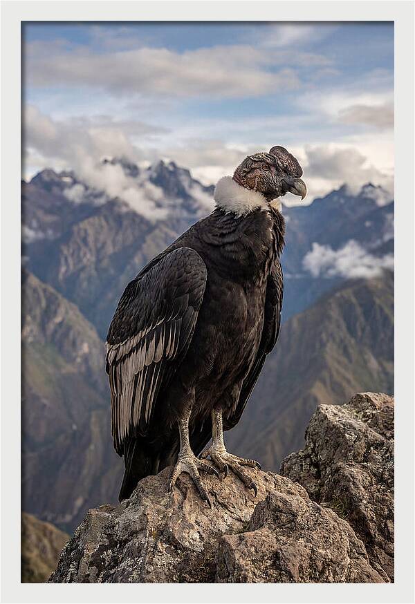 Majestic Andean Condor In Flight