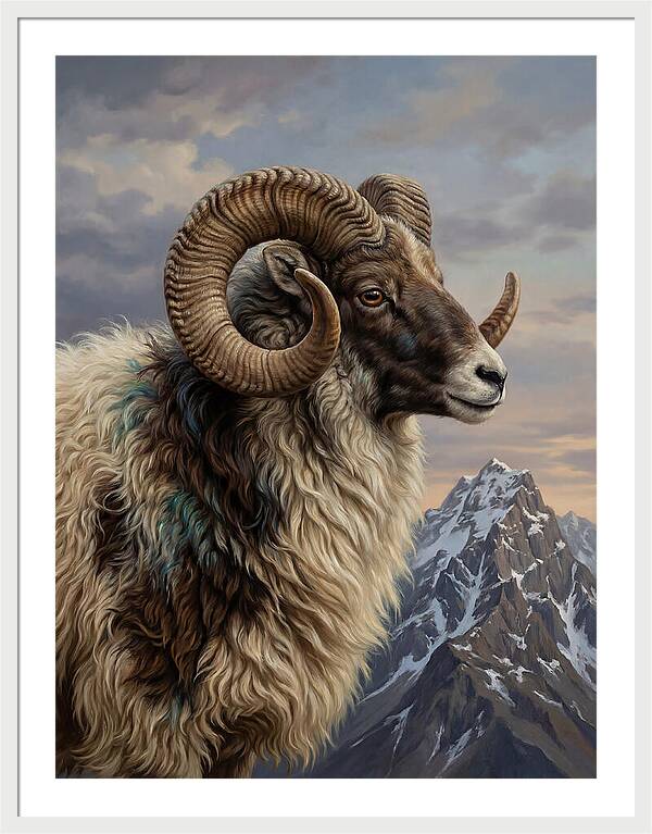 Majestic Argali Ram Portrait