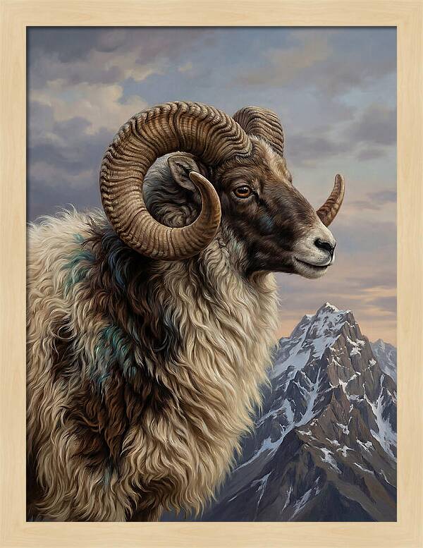 Majestic Argali Ram Portrait