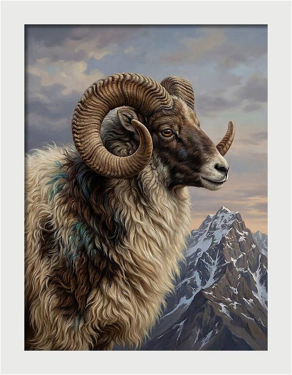 Majestic Argali Ram Portrait