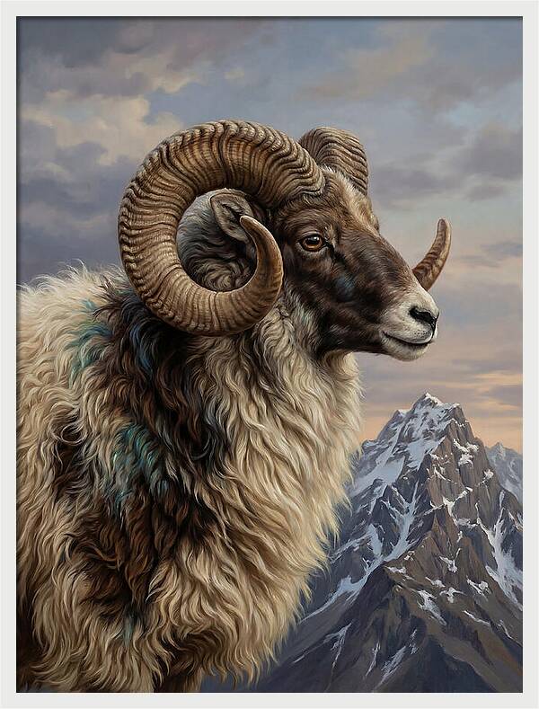Majestic Argali Ram Portrait