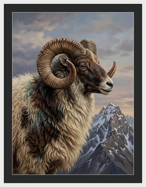 Majestic Argali Ram Portrait
