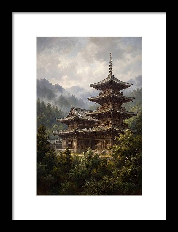 Majestic Asian Temple Amidst Nature