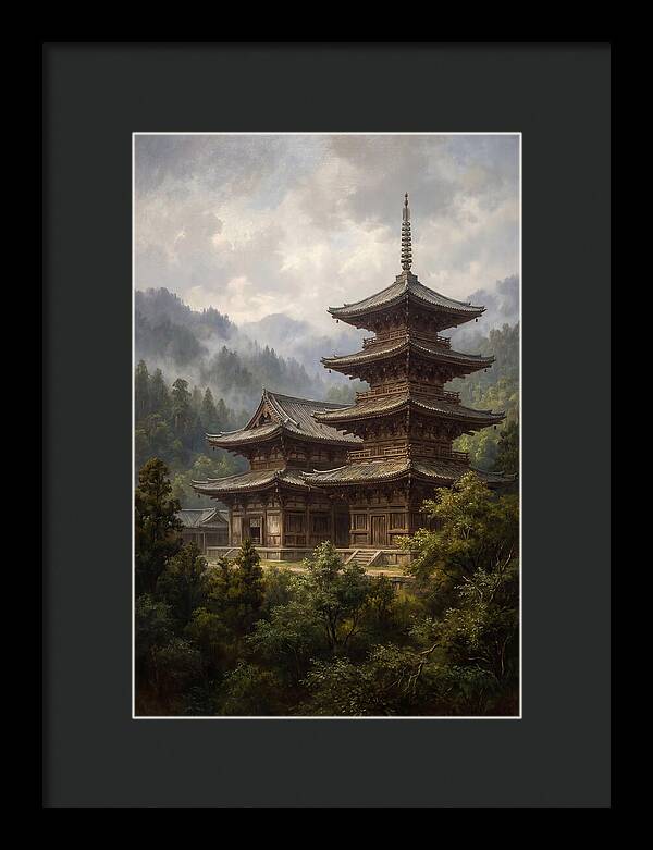 Majestic Asian Temple Amidst Nature