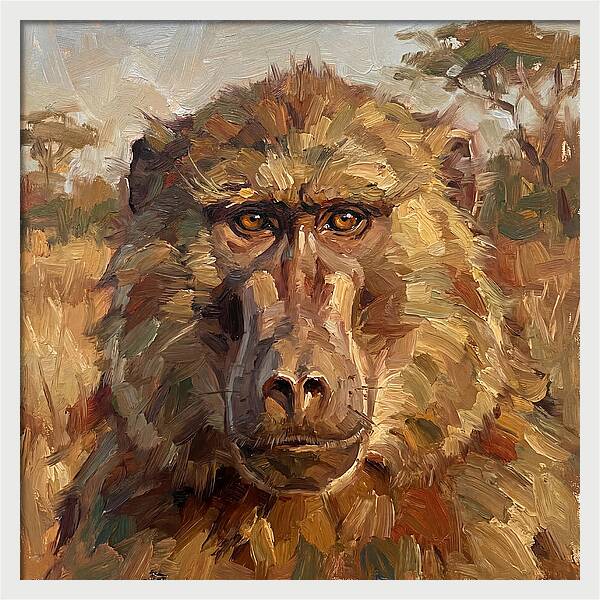 Majestic Baboon Portrait