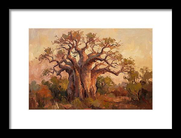 Majestic Baobab Tree At Dusk