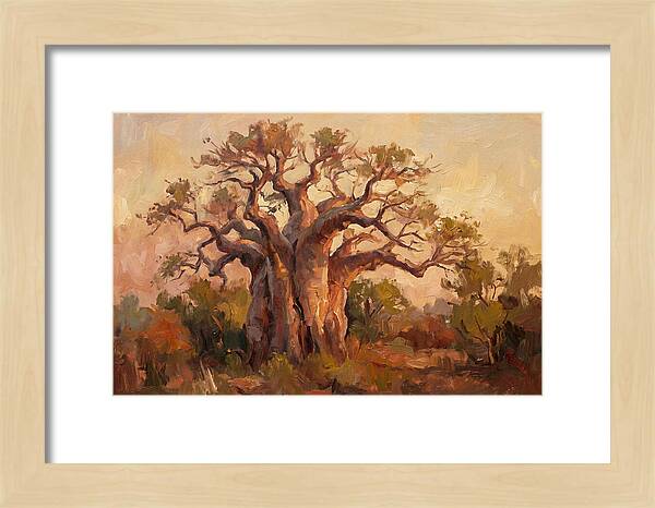 Majestic Baobab Tree At Dusk