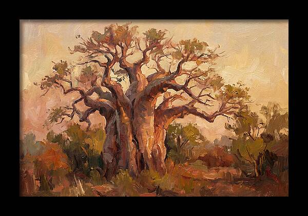 Majestic Baobab Tree At Dusk