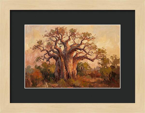 Majestic Baobab Tree At Dusk