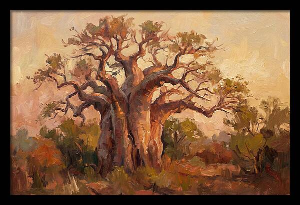 Majestic Baobab Tree At Dusk