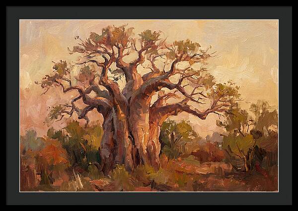 Majestic Baobab Tree At Dusk