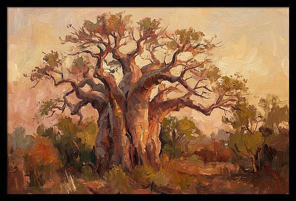 Majestic Baobab Tree At Dusk