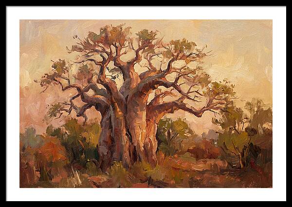Majestic Baobab Tree At Dusk