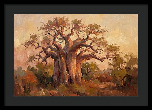 Majestic Baobab Tree At Dusk