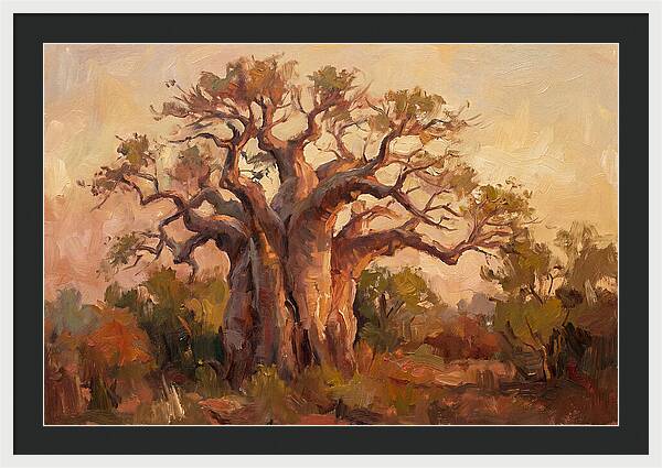 Majestic Baobab Tree At Dusk