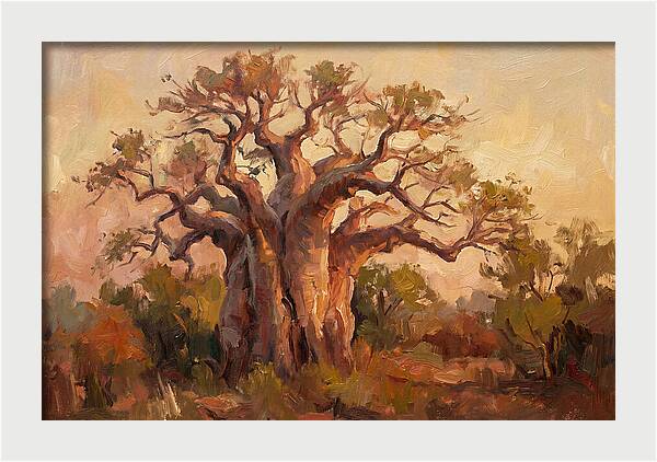 Majestic Baobab Tree At Dusk