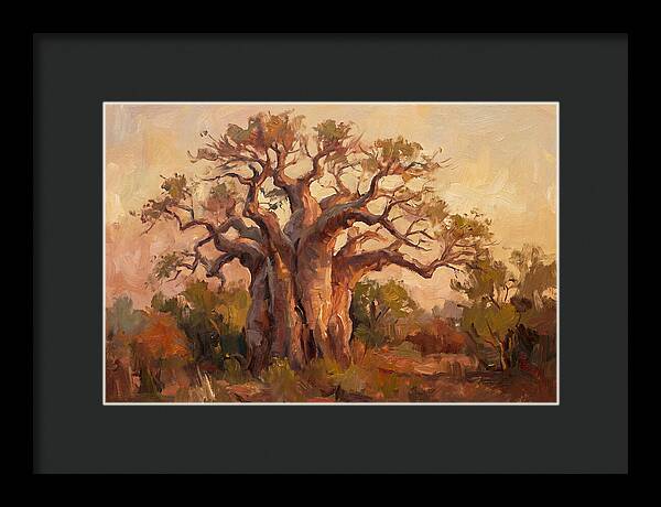 Majestic Baobab Tree At Dusk